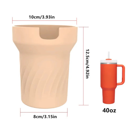 30/40Oz Silicone Vacuum Bottle Bottom Anti-Slip Sleeve Cover Thermos Cup Protective Sleeve with Straws Plugs Sealing Lids