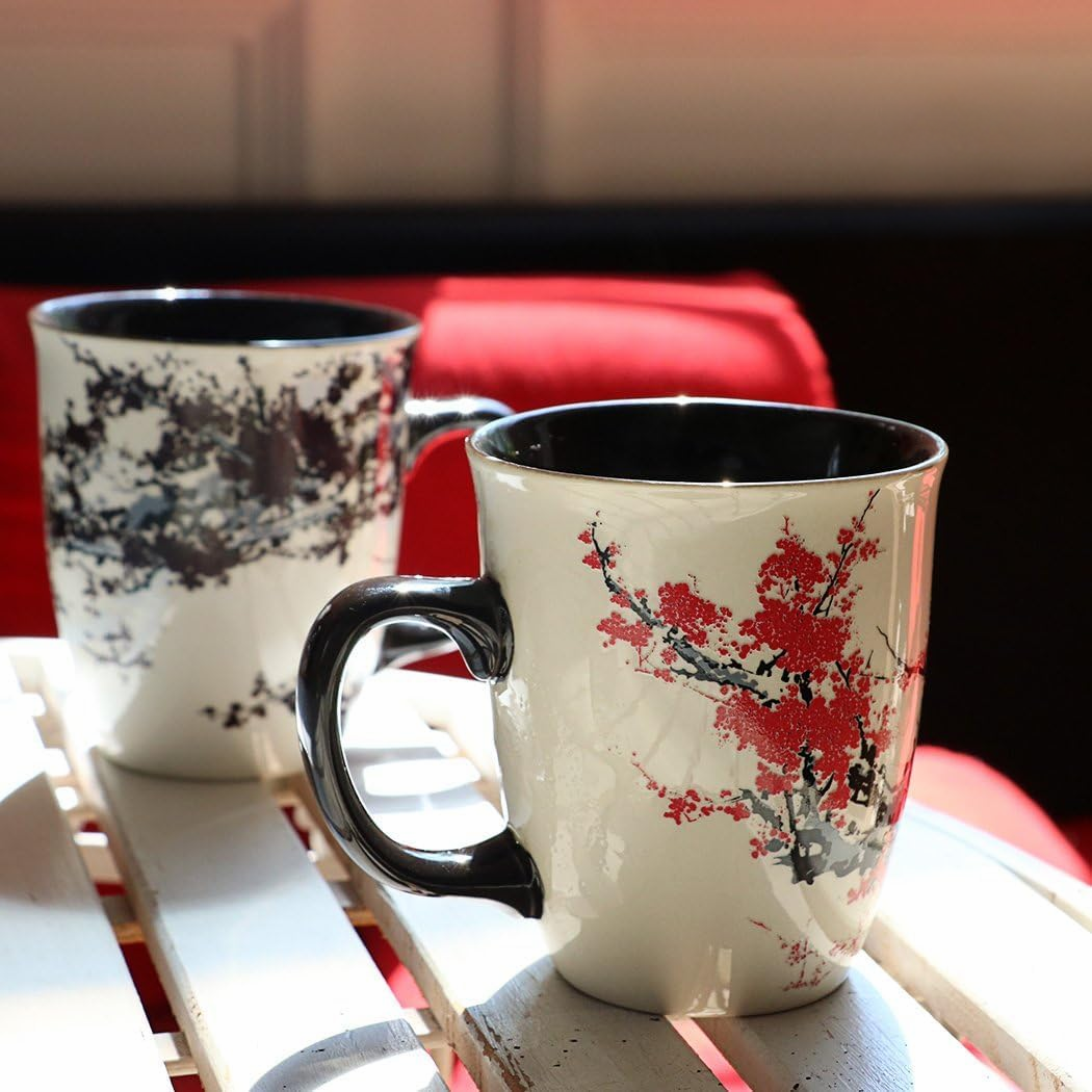 16 Oz Color-Changing Plum Blossom Mug