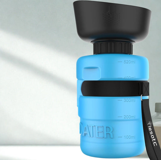 Portable Pet Water Bottle – Leakproof 18 Oz / 520ml