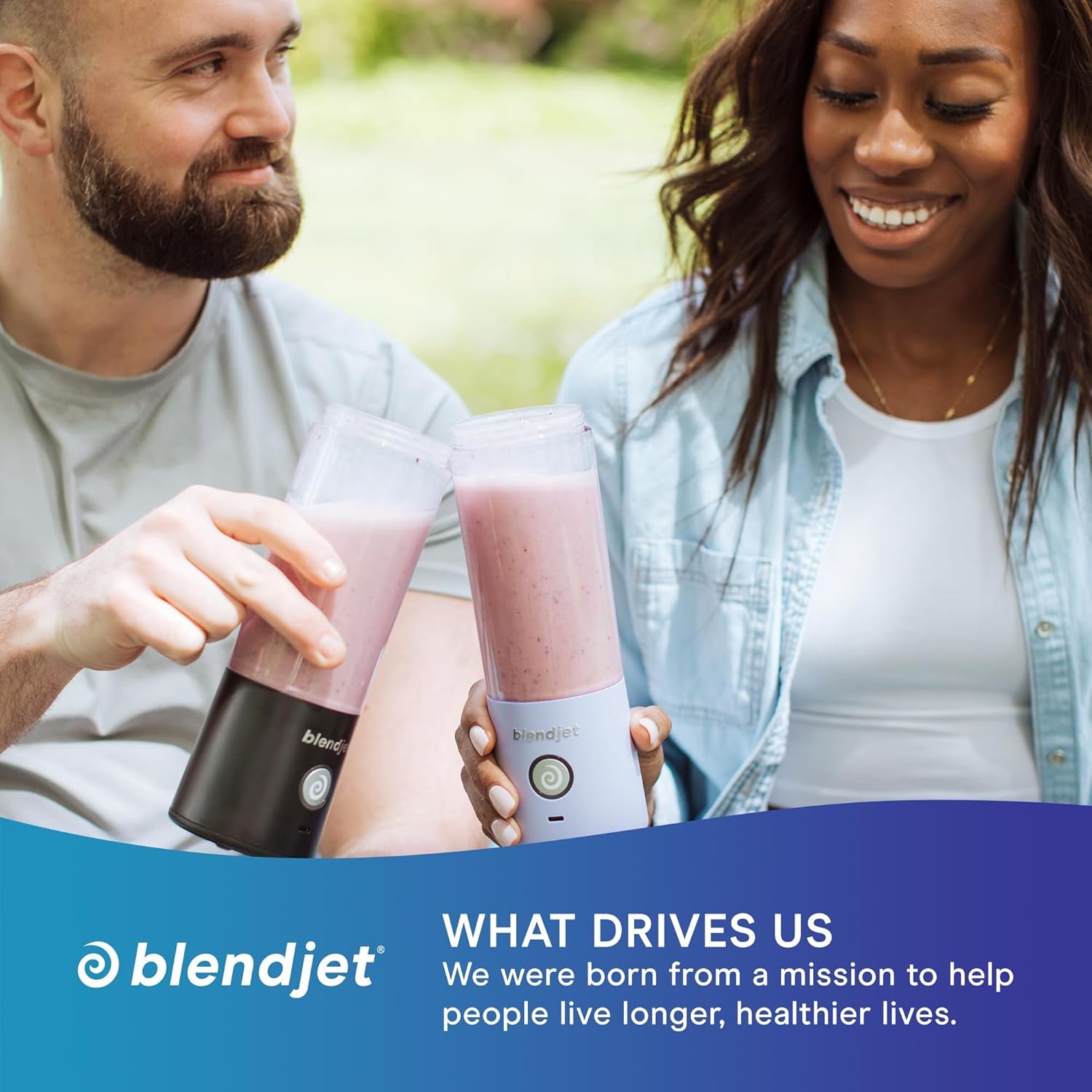 Portable Blender for Smoothies & Shakes - 16Oz  2 Cordless Personal & Small Blender, USB-C Rechargeable & Self Cleaning - Quiet Mini Travel Blender with Stainless Steel Blade (Black)