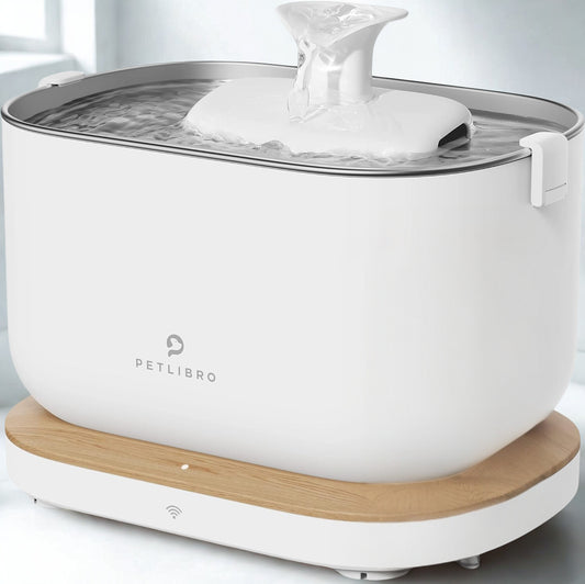App-Controlled Pet Water Fountain – Stainless Steel