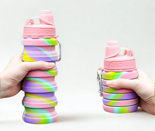 500 ML Collapsible Silicone Water Bottle – Portable