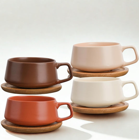 Set of 4 – 11 Oz Ceramic Tea & Coffee Cups