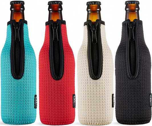 4-Pack Insulated Neoprene Beer Bottle Sleeves