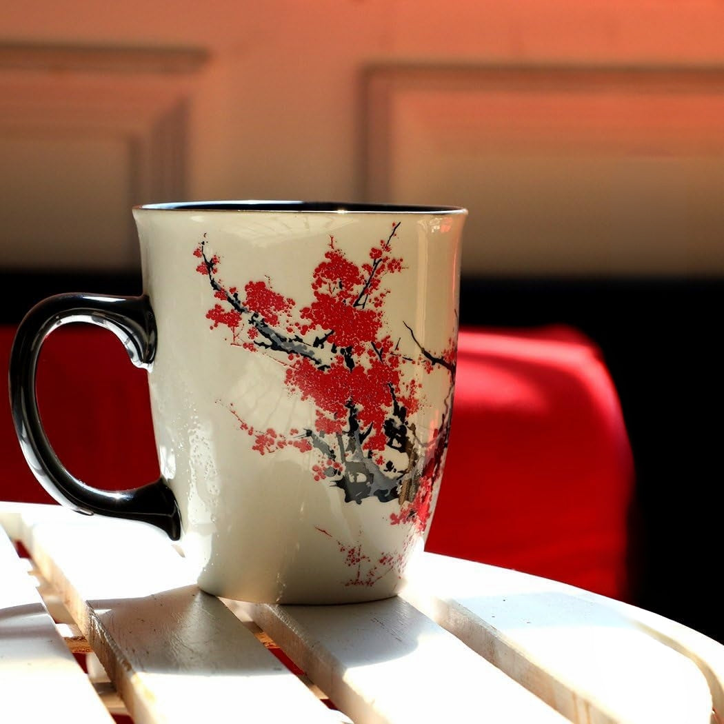 16 Oz Color-Changing Plum Blossom Mug