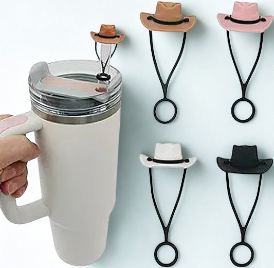 4-Pack Silicone Cowboy Hat Straw Covers