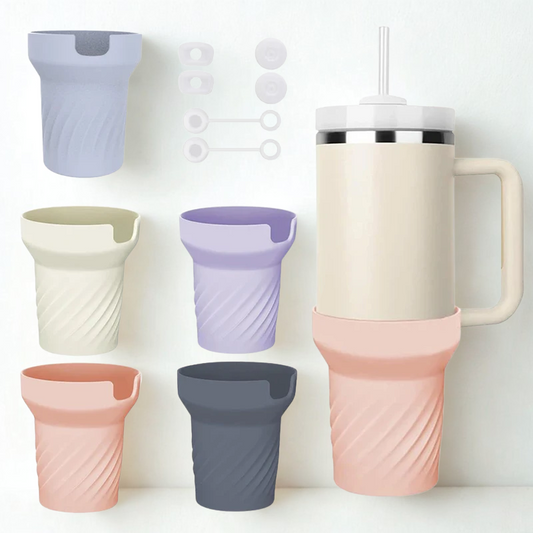 Silicone Bottle Boot & Straw Plug Set