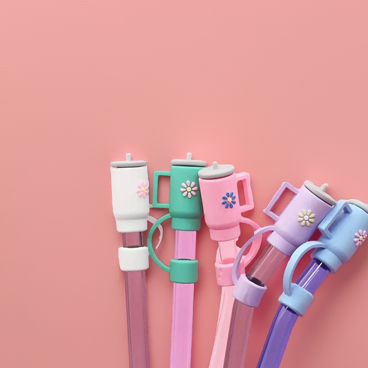 Silicone Straw Covers – Cute Protective Caps