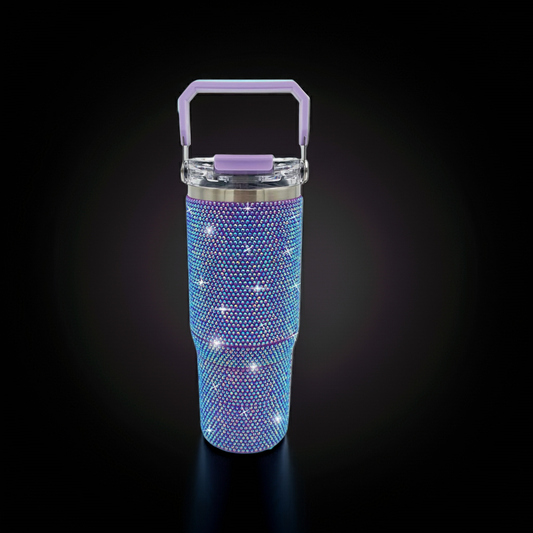 30 Oz Bling Rhinestone Tumbler – Stainless Steel